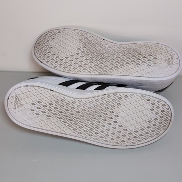 Adidas Unisex Breaknet Sneakers Tennis Court Lace Up Faux Leather Size 6 Shoes - Picture 10 of 11